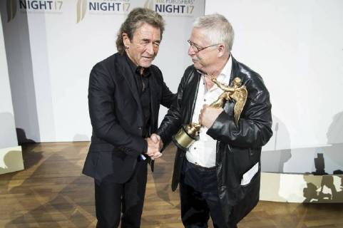 Peter Maffay und Wolf Biermann bei der VDZ Publishers Night 2017 in der Telekom Repräsentanz. Berlin, 06.11.2017