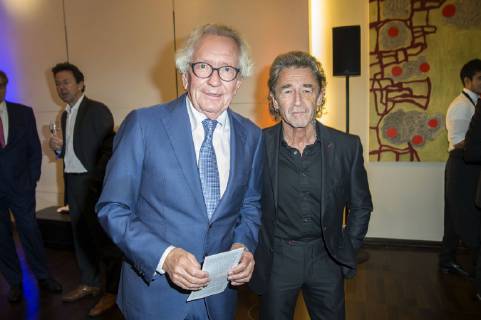Stephan Holthoff-Pförtner und Peter Maffay bei der VDZ Publishers Night 2017 in der Telekom Repräsentanz. Berlin, 06.11.2017