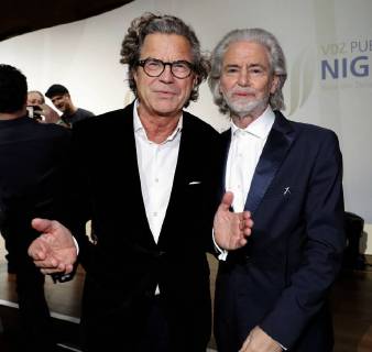 Florian Langenscheidt, Dr. Hermann Buehlbecker (Alleininhaber LAMBERTZ) bei Publisher s Night 2017 in der Telekom Hauptstadtrepraesentanz Berlin.