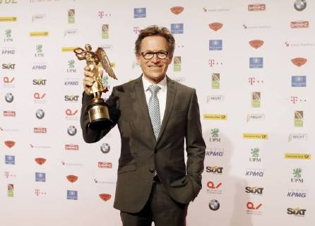 Preistraeger Markus Mosa (EDEKA) bei Publisher s Night 2017 in der Telekom Hauptstadtrepraesentanz Berlin.