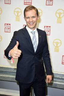 Mattias Ekström bei der Verleihung des Goldenen Lenkrads 2017 im Axel-Springer-Haus. Berlin, 07.11.2017