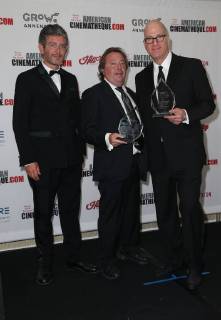 BEVERLY HILLS CA NOVEMBER 10 Eric Nebot Richard Gelfond Greg Foster at American Cinematheque?s 2017 Award Show honoring Amy Adams at The Beverly Hilton Hotel in Beverly Hills California on November 10 2017 Copyright: xFayexSadoux