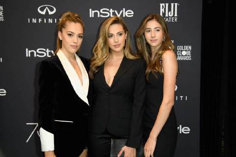 November 15, 2017 - West Hollywood, California, U.S. - SISTINE STALLONE, SCARLET STALLONE and SOPHIA STALLONE at the s and InStyle s Celebration of the 2018 Golden Globe Awards Season and the Unveiling of the Golden Globe Ambassador. West Hollywood U.S. - ZUMAz03_ 20171115_shd_z03_210 Copyright: xHFPAx