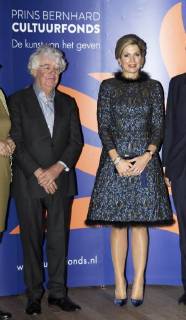 27-11-2017 Amsterdam Queen Maxima during the Prince Bernhard Cultuurfonds award at the Muziekgebouw aan ’t IJ in Amsterdam. The award, 150.000 euro, was presented to writer Geert Mak.  Copyright: xPPE WERFx