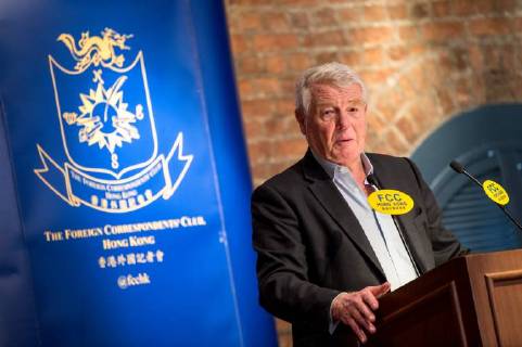 November 28, 2017 - Hong Kong, Hong Kong SAR, CHINA - HONG KONG SAR,CHINA: November 28, 2017. Lord Paddy Ashdown of Norton-sub-Hamdon gives a politically inflamed speech on the Basic Law in the Foreign Correspondents Club, Central Hong Kong Hong Kong CHINA - ZUMAr144 20171128_zap_r144_003 Copyright: xJaynexRussellx