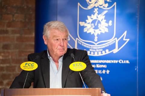November 28, 2017 - Hong Kong, Hong Kong SAR, CHINA - HONG KONG SAR,CHINA: November 28, 2017. Lord Paddy Ashdown of Norton-sub-Hamdon gives a politically inflamed speech on the Basic Law in the Foreign Correspondents Club, Central Hong Kong Hong Kong CHINA - ZUMAr144 20171128_zap_r144_004 Copyright: xJaynexRussellx