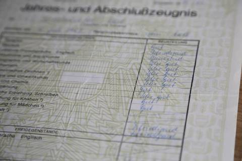 Zeugnis, Noten, Schule Bildungsreform, Schulnote, Beurteilung