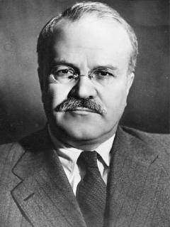 New Members of the Academy of Sciences of the USSR. Vyacheslav Molotov, Vice Chairman of the Council of Ministers of the USSR, Minister for Foreign Affairs of the USSR, Honorary Member USSR Academy of Sciences. Elected for his outstanding merits in furthering the Marxist Leninist science on society, the state and international relations, and for his exceptional merits in the up building and strengthening of the Soviet state. December 1946 Supplied By: SCRSS - Society for Co-operation in Russian & Soviet Studies, Russia Federation Copyright: Topfoto  !ACHTUNG AUFNAHMEDATUM GESCHÄTZT! UnitedArchivesScrss002067