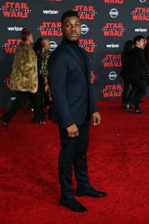 LOS ANGELES, CA - DECEMBER 9: John Boyega at the World Premiere of LucasfilmÕs Star Wars: The Last Jedi at The Shrine Auditorium in Los Angeles, California on December 9, 2017. Copyright: xFayexSadoux