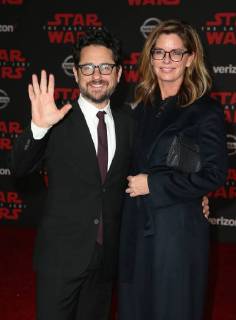 LOS ANGELES, CA - DECEMBER 9: J.J. Abrams and Katie McGrath at the World Premiere of LucasfilmÕs Star Wars: The Last Jedi at The Shrine Auditorium in Los Angeles, California on December 9, 2017. Copyright: xFayexSadoux