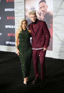 WESTWOOD, CA - DECEMBER 13: Bebe Rexha, Machine Gun Kelly, at Premiere Of Netflix s Bright at The Regency Village Theatre, In Hollywood, California on December 13, 2017. Copyright: xFayexSadoux