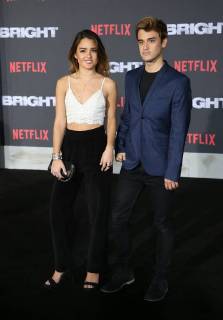 WESTWOOD, CA - DECEMBER 13: Vale Genta, Sebastian Genta, at Premiere Of Netflix s Bright at The Regency Village Theatre, In Hollywood, California on December 13, 2017. Copyright: xFayexSadoux