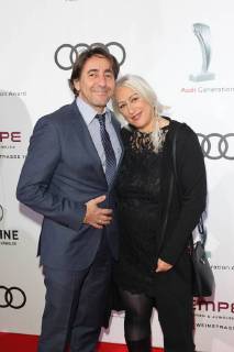 Dieter Landuris mit Ehefrau Natascha, Audi Generation Award 2017 im Hotel Bayerischer Hof in Muenchen am 13.12.2017