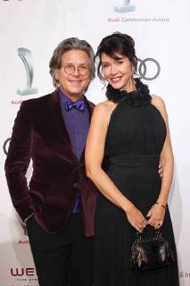 Percy Hoven mit Ehefrau Silvia Laubenbacher, Audi Generation Award 2017 im Hotel Bayerischer Hof in Muenchen am 13.12.2017