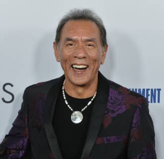 Cast member Wes Studi attends the premiere of the motion picture western Hostiles at the Academy of Motion Picture Arts & Sciences in Beverly Hills, California on December 14, 2017. Storyline: In 1892, a legendary Army captain reluctantly agrees to escort a Cheyenne chief and his family through dangerous territory.  LAP2017121420 JIMxRUYMEN