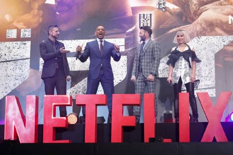 (L to R) Director David Ayer, Will Smith, Joel Edgerton and actress Noomi Rapace, attend the Japan premiere for the movie Bright on December 19, 2017, Tokyo, Japan. The casts received a warm welcome from the Japanese fans at the event. The film will be released globally on Netflix on December 22. (gxta_brightjp017)