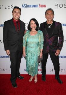 December 14, 2017 - Beverly Hills, California, U.S. - 14 December 2017 - Beverly Hills, California - Kholan Studi, Maura Dhu Studi, Wes Studi. Hostiles Los Angeles Premiere held at Samuel Goldwyn Theater. Photo Credit: AdMedia Beverly Hills U.S. - ZUMAa123 20171214_zaa_a123_125 Copyright: xF.xSadoux