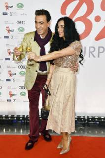Claudio Maniscalco und Cara Ciutan beim 27. B.Z. Kulturpreis 2018 in der Volksbühne. Berlin, 09.01.2018