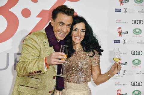 Claudio Maniscalco und Cara Ciutan beim 27. B.Z. Kulturpreis 2018 in der Volksbühne. Berlin, 09.01.2018