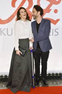 Katrin Wrobel und Falk-Willy Wild beim 27. B.Z. Kulturpreis 2018 in der Volksbühne. Berlin, 09.01.2018