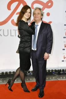 Nadine Schori und Gerhard Kämpfe beim 27. B.Z. Kulturpreis 2018 in der Volksbühne. Berlin, 09.01.2018