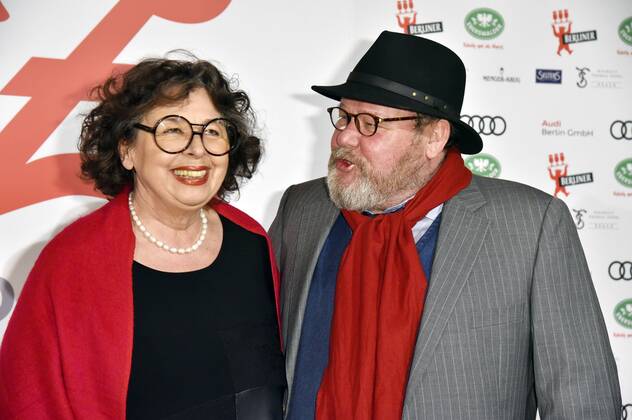 Maria Marle und Walter Plathe beim 27. B.Z. Kulturpreis 2018 in der Volksbühne. Berlin, 09.01.2018
