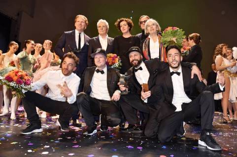 Daniel Hope, Henry Hübchen, Maria Schrader, Marius Müller-Westernhagen, Donna Leon und die Flying Steps beim 27. B.Z. Kulturpreis 2018 in der Volksbühne. Berlin, 09.01.2018
