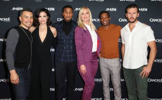 Crackle Serienpremiere in Pasadena January 15, 2018 - Pasadena, CA, U.S. - 15 January 2018 - Pasadena, California - Joseph Julian Soria, Katrina Law, Cory Hardrict, Elisabeth Rohm, Arlen Escarpeta, Ryan Kwanten. â€oeThe Oath†Photo Opp with the cast of Crackleâ€⠢s new drama series at The Winter TCA. Photo Credit: AdMedia Pasadena U.S. - ZUMAa123 20180115_zaa_a123_076 Copyright: xF.xSadoux