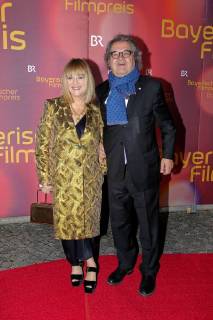 Patricia Riekel mit Lebensgefaehrten Helmut Markwort, Verleihung des Bayerischen Filmpreis 2018 im Prinzrengententheater in Muenchen am 20.01.2018
