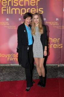Jule Ronstedt mit Tochter Helene, Verleihung des Bayerischen Filmpreis 2018 im Prinzrengententheater in Muenchen am 20.01.2018