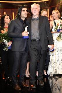 Fatih Akin und Werner Herzog bei der Verleihung des 39. Bayerischen Filmpreises 2017 im Prinzregententheater. München, 19.01.2018