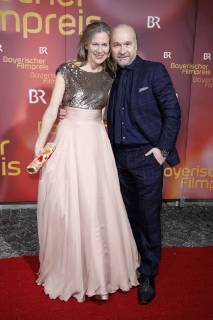 Katharina Schwarz und Thomas Darchinger bei der Verleihung des 39. Bayerischen Filmpreises 2017 im Prinzregententheater. München, 19.01.2018