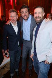 Michael Kessler + Bastian Pastewka + Buerger Lars Dietrich bei der Amazon-Prime Filmpremiere zu - Pastewka - im Kino International, Karl-Marx-Allee, Berlin Copyright imago stock&people GmbH Tinkeres Datum: 23.01.2018 Film Pastewka