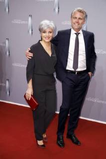 Birgit Schrowange mit Freund Frank Spothelfer bei der Verleihung des Deutschen Fernsehpreises 2018 im Palladium. Köln, 26.01.2018