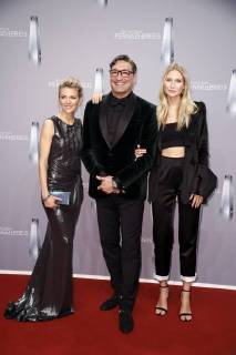 Ella Endlich, Mousse T. und Carolin Niemczyk bei der Verleihung des Deutschen Fernsehpreises 2018 im Palladium. Köln, 26.01.2018