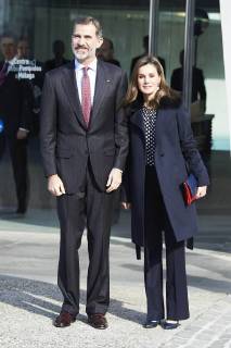 06-02-2018 Spain Queen Letizia and King Felipe during the presentation of the Golden Medals to the Fine Arts Merit at the Centre Pompidou in Malaga No Spain  Copyright: xPPE THORTONx