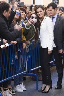 07-02-2018 Spain Queen Letizia during the Princess of Girona 2018 prize for Arts and Literature at the Alcazaba center in Madrid. No Spain  Copyright: xPPE THORTONx