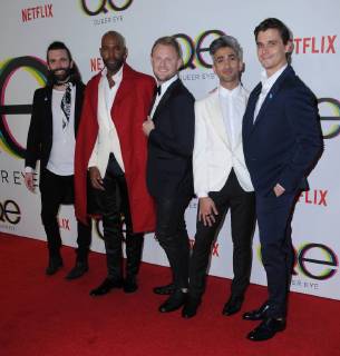 February 7, 2018 - West Hollywood, CA, U.S. - 07 February 2018 - West Hollywood, California - Jonathan Van Ness, Kamaro Brown, Bobby Berk, Tan France, Antoni Porowski. Netflix s Queer Eye Season 1 Premiere held at the Pacific Design Center. Photo Credit: Birdie Thompson AdMedia West Hollywood U.S. - ZUMAa123 20180207_zaa_a123_140 Copyright: xBirdiexThompsonAdmediax