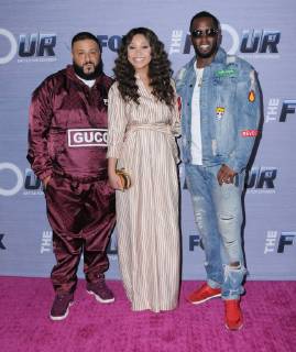 February 8, 2018 - West Hollywood, CA, U.S. - 08 February 2018 - West Hollywood, California - DJ Khaled, Evvie McKinney, Sean Diddy Combs. The Four: Battle For Stardom season finale viewing party held at Delilah. Photo Credit: Birdie Thompson AdMedia West Hollywood U.S. - ZUMAa123 20180208_zaa_a123_079 Copyright: xBirdiexThompsonAdmediax