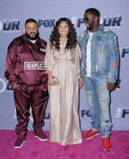 February 8, 2018 - West Hollywood, CA, U.S. - 08 February 2018 - West Hollywood, California - DJ Khaled, Evvie McKinney, Sean Diddy Combs. The Four: Battle For Stardom season finale viewing party held at Delilah. Photo Credit: Birdie Thompson AdMedia West Hollywood U.S. - ZUMAa123 20180208_zaa_a123_080 Copyright: xBirdiexThompsonAdmediax