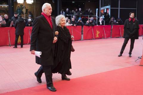 Schauspielerin Hanna Schygulla während der Premiere des Films LA PRIERE THE PRAYER anlässlich der 68. Internationalen Filmfestspiele Berlin 68. Internationale Filmfestspiele Berlin