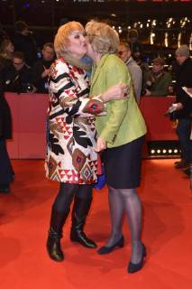 Claudia Roth and Monika Grütters attending the Figlia mia Daughter of Mine premiere at the 68th Berlin International Film Festival Berlinale 2018 at Berlinale-Palast on February 18, 2018 in Berlin, Germany.