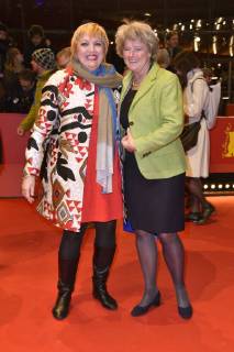Claudia Roth and Monika Grütters attending the Figlia mia Daughter of Mine premiere at the 68th Berlin International Film Festival Berlinale 2018 at Berlinale-Palast on February 18, 2018 in Berlin, Germany.