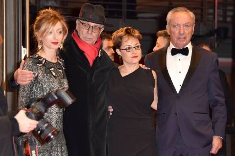 Alba Rohrwacher, Dieter Kosslick, Laura Bispuri and Udo Kier attending the Figlia mia Daughter of Mine premiere at the 68th Berlin International Film Festival Berlinale 2018 at Berlinale-Palast on February 18, 2018 in Berlin, Germany.
