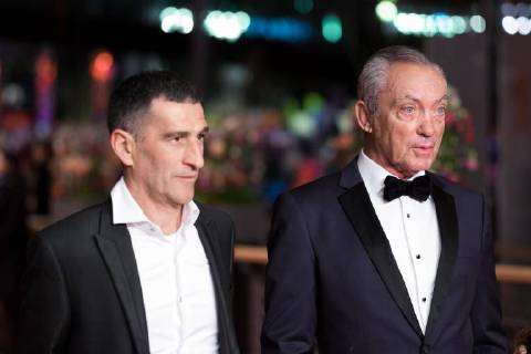 Schauspieler Udo Kier und Michele Carboni während der Premiere des Films FIGLIA MIA anlässlich der 68. Internationalen Filmfestspiele Berlin snapshot-photography xK.M.Krause