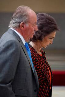 (L-R) Spain s Emeritus King Juan Carlos, and Emeritus Queen Sofia (R), during National Sports Awards 2016 ceremony chair by Spanish Royals held at Pardo Palace in Madrid, Spain, 19 February 2018. Spanish Royals present 2016 National Sports Awards !ACHTUNG: NUR REDAKTIONELLE NUTZUNG!  Copyright: xEmilioxNaranjox GRAF4756 20180219-636546497965391513