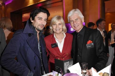 Adrian Can, Yvonne Meisner und Frederic Meisner bei der 15. Verleihung des Best Brands Award im Hotel Bayerischer Hof. München, 21.02.2018