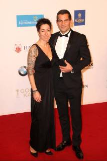 Dunja Hayali und Mitri Sirin bei der Verleihung Goldene Kamera 2018 am 22.02.2018 in Hamburg Goldene Kamera Verleihung 2018 in Hamburg