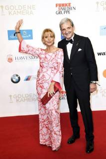 Uschi Glas mit Gatte Dieter Hermann bei der 53. Verleihung der Goldenen Kamera 2018 in der Hamburg Messe. Hamburg, 22.02.2018