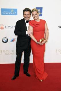 Thomas Anders mit Ehefrau Claudia Hess bei der 53. Verleihung der Goldenen Kamera 2018 in der Hamburg Messe. Hamburg, 22.02.2018